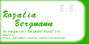 rozalia bergmann business card